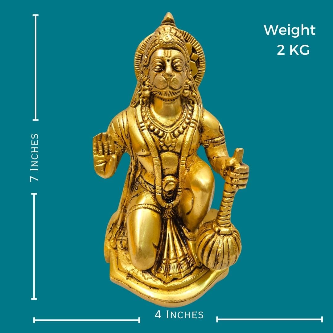Brass Lord Hanuman Murti