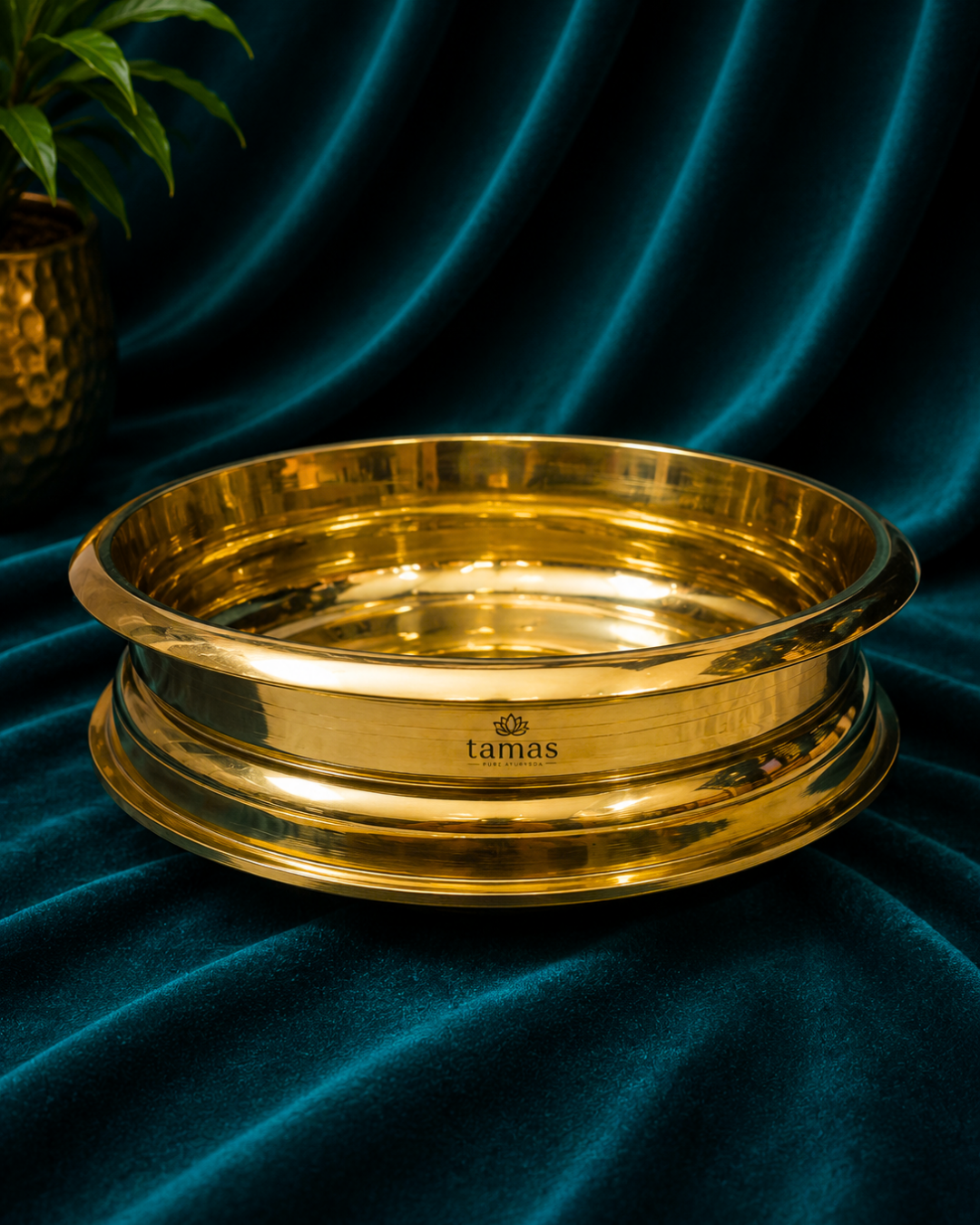 Tamas Brass Cooking Urli – Traditional Indian Cookware- Available in 3 Sizes