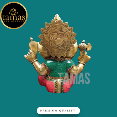 Tamas Brass Ganesh Stone (12 Inches)