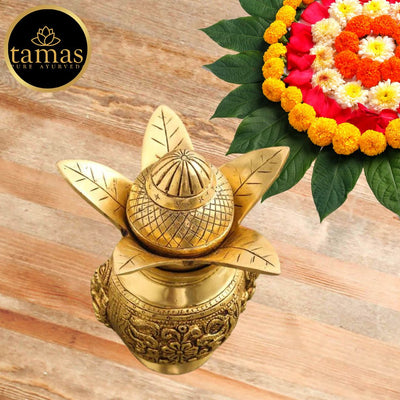 Tamas Brass Kalash - A Symbol of Sacred Serenity (7 Inches)