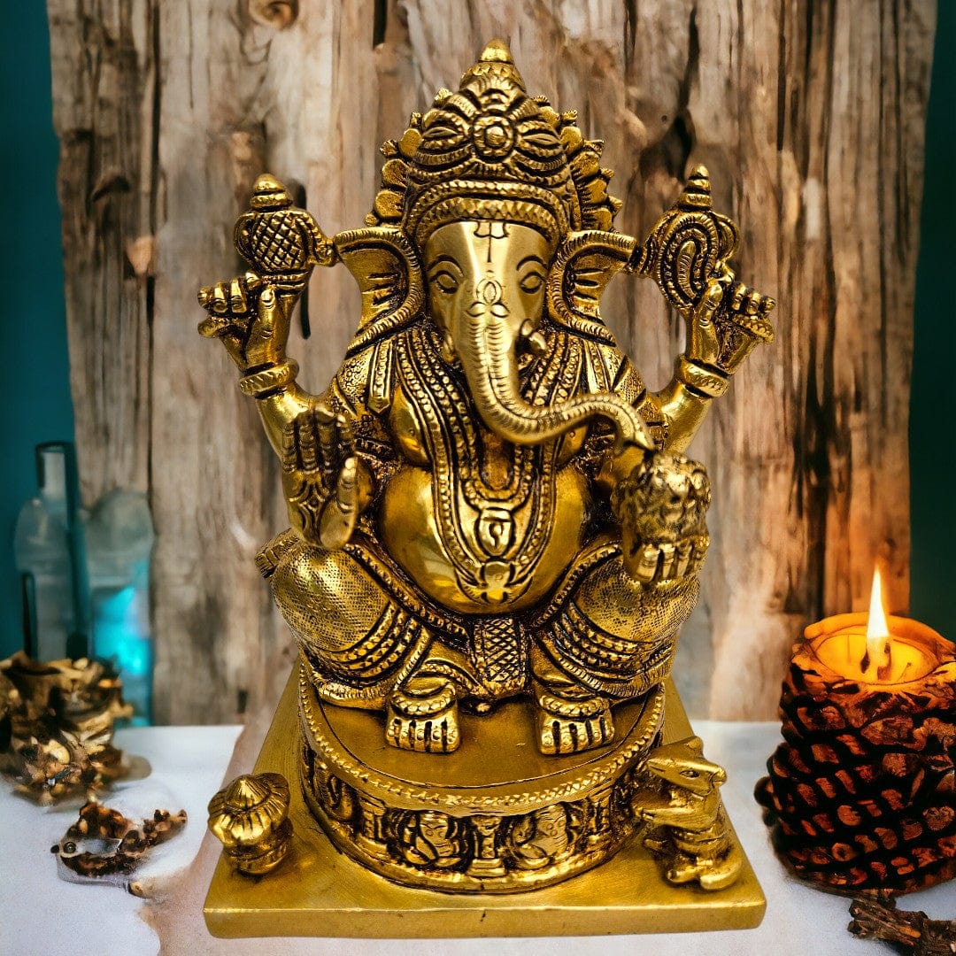 Brass Lord Ganesh Statue