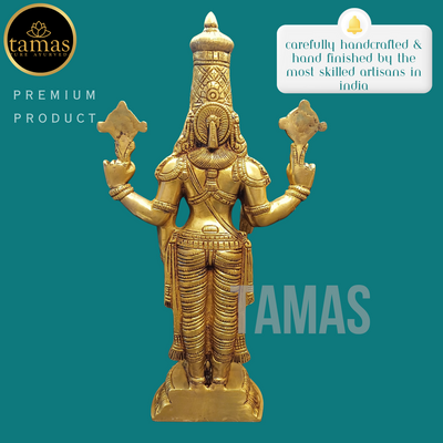 Tamas Brass Tirupati Bala Ji Statue (17 Inches)