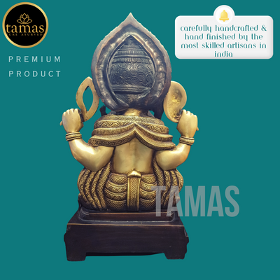 Tamas Brass Ganesh Statue (18 Inches)