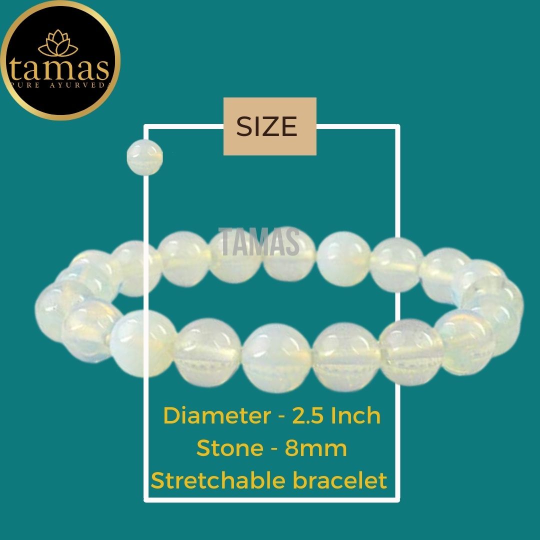 Tamas Opalite Healing Crystal Gemstone Stretchable Bracelet