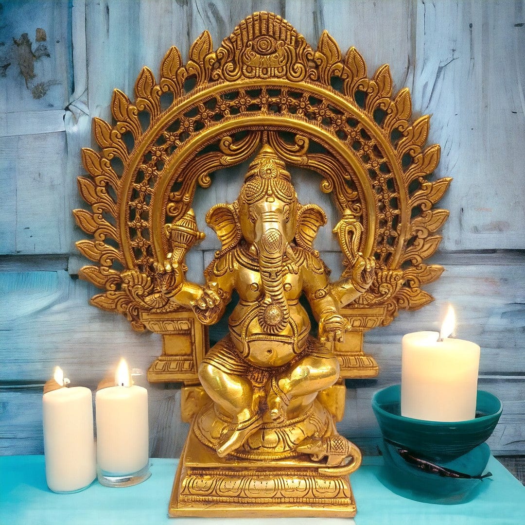Brass Lord Ganesh Idol