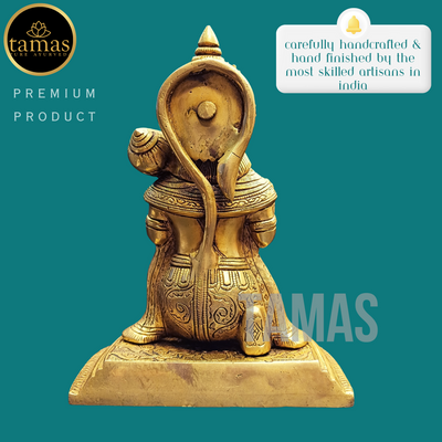 Tamas Brass Hanuman Ji  Statue (8 Inches)