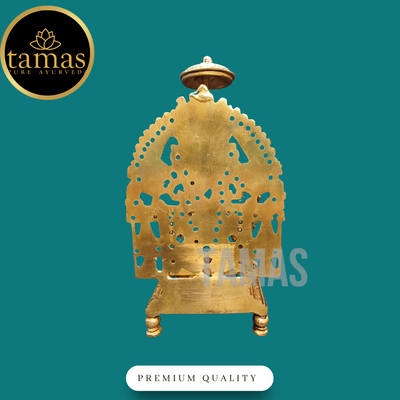 Tamas Brass Chowki Ganesha (9 Inch)
