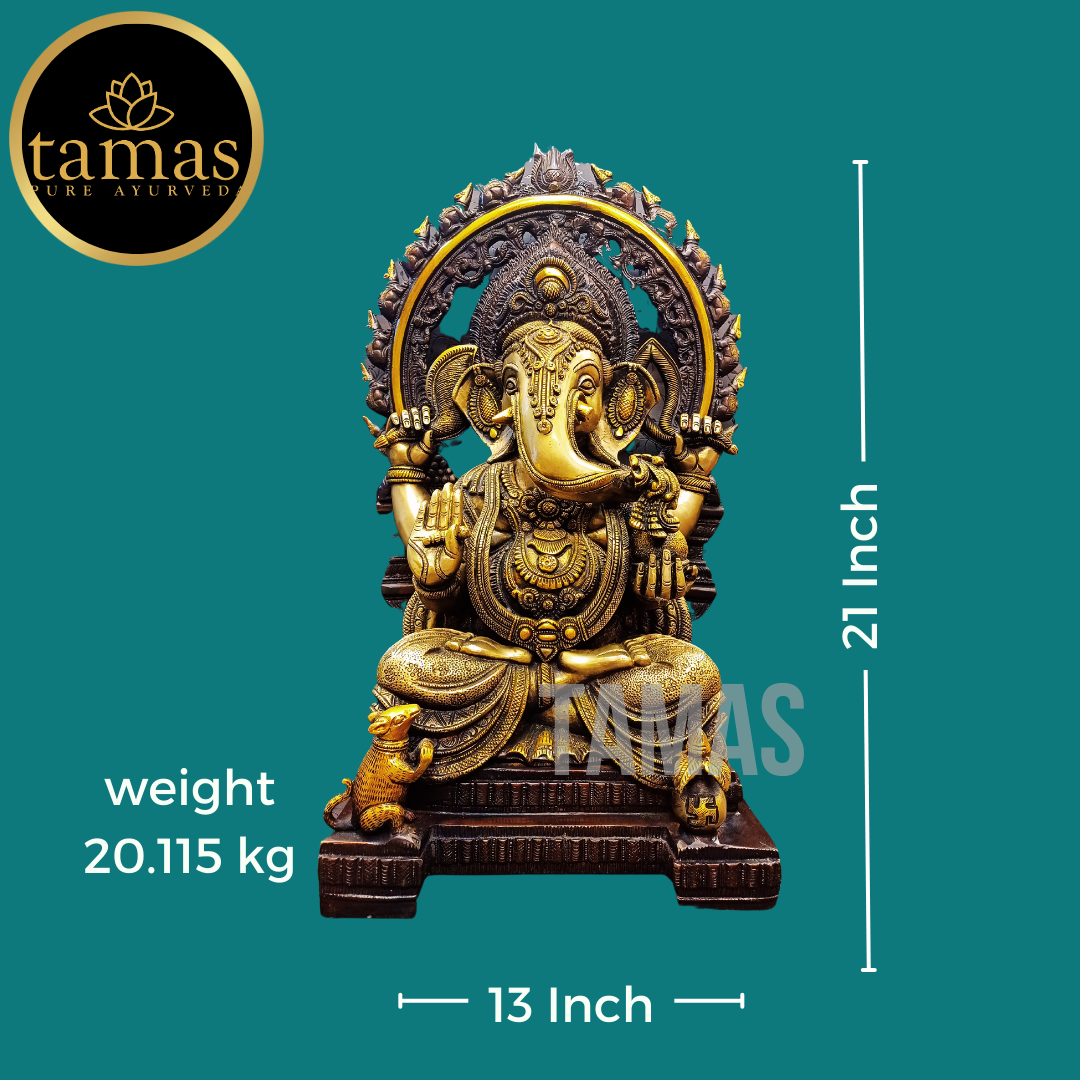 Tamas Brass Lord Ganesha Idol (21 Inch)