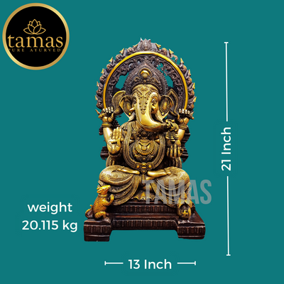 Tamas Brass Lord Ganesha Idol (21 Inch)