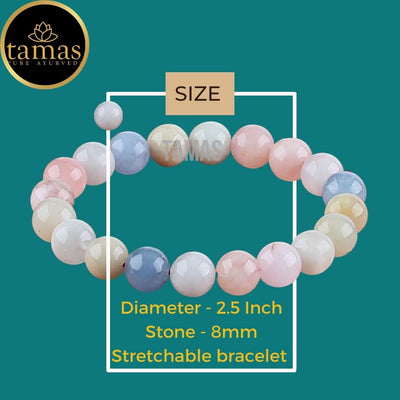 Tamas Morganite Healing Crystal Gemstone Stretchable Bracelet