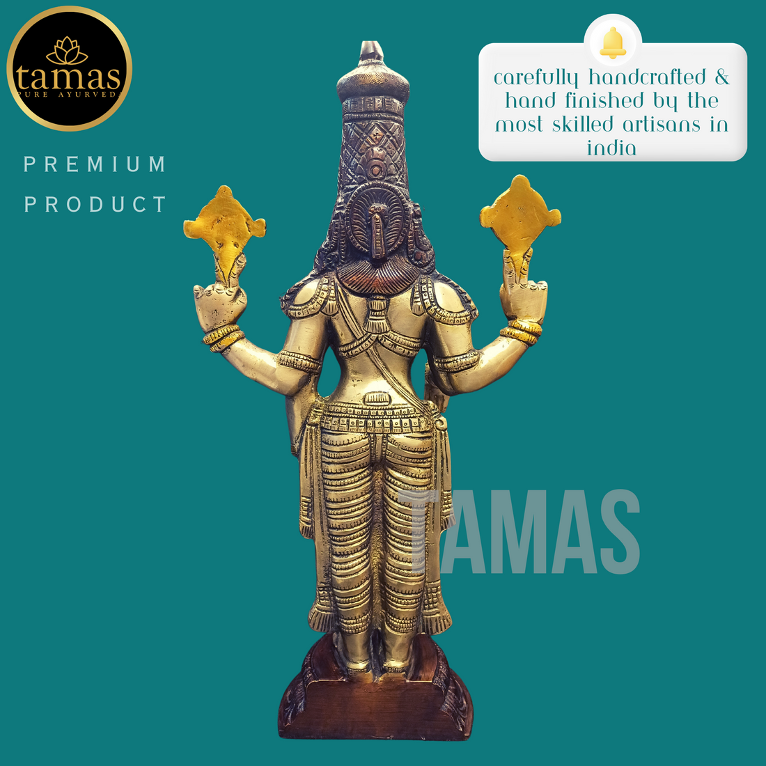 Tamas Brass Tirupati Bala Ji Statue (18 Inches)