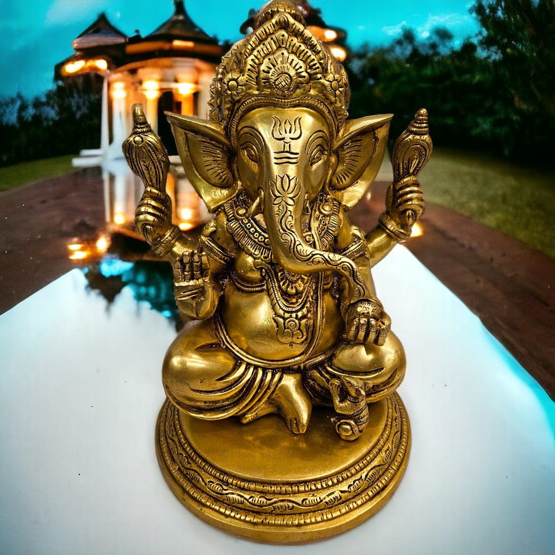 Brass Ganesha idol
