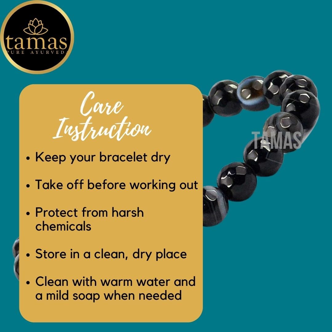 Tamas Sulemani Hakik Healing Crystal Gemstone Stretchable Bracelet