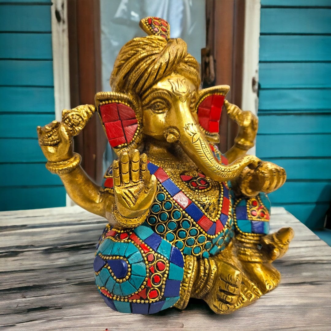 Brass Ganesha idol