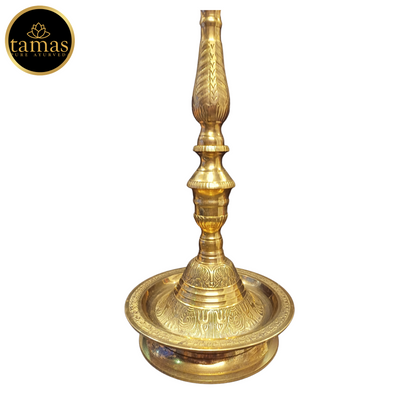 Tamas Brass Peacock Diya Stand (33 Inches)