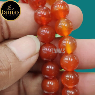 Tamas Red Onyx Healing Crystal Gemstone Stretchable Bracelet