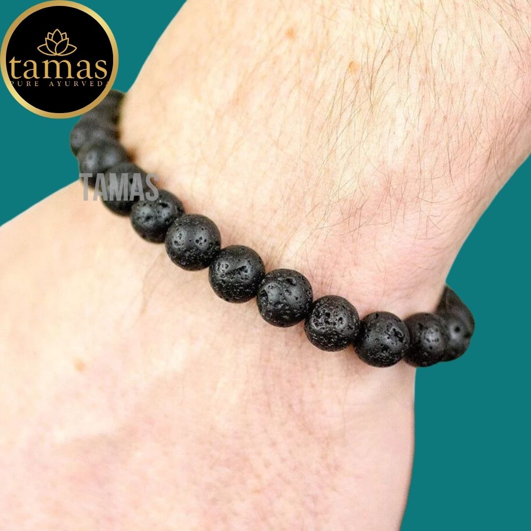 Lava Stone Healing Crystal Gemstone Stretchable Bracelet