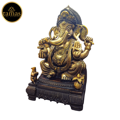 Tamas Brass Ganesh Statue (18 Inches)