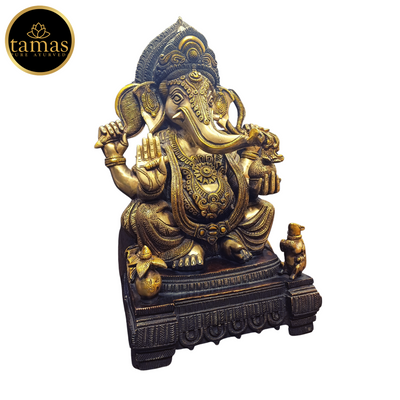 Tamas Brass Ganesh Statue (18 Inches)