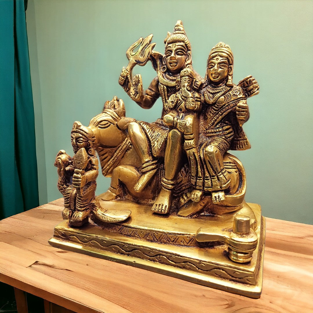 Tamas Brass Shiv Parivar Statue (5.6 Inches)