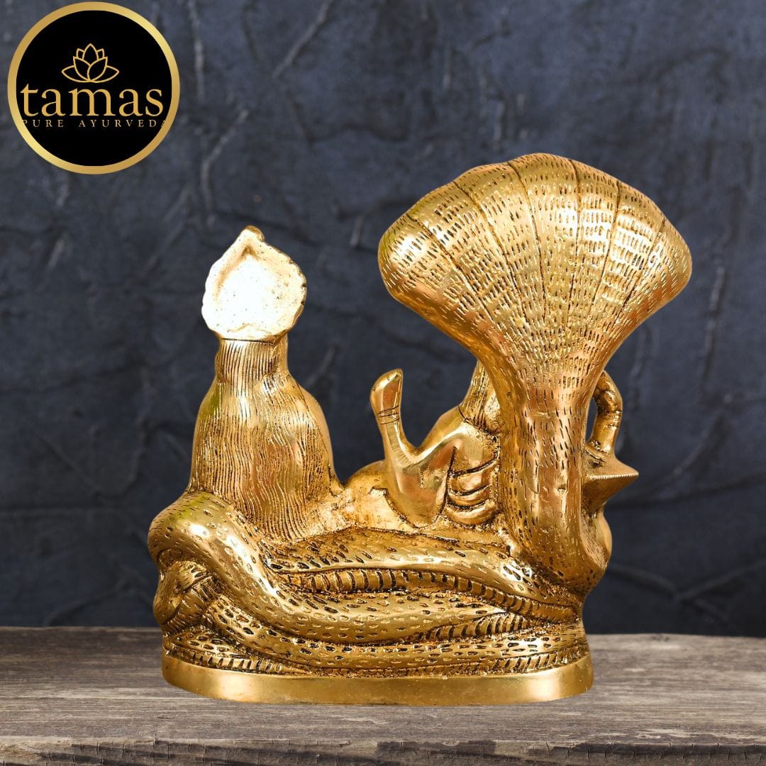 Brass Vishnu Lakshmi Idol