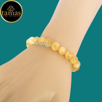 Tamas Citrine Healing Crystal Gemstone Stretchable Bracelet