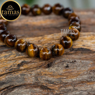 Tamas Tiger Eye Healing Crystal Gemstone Stretchable Bracelet