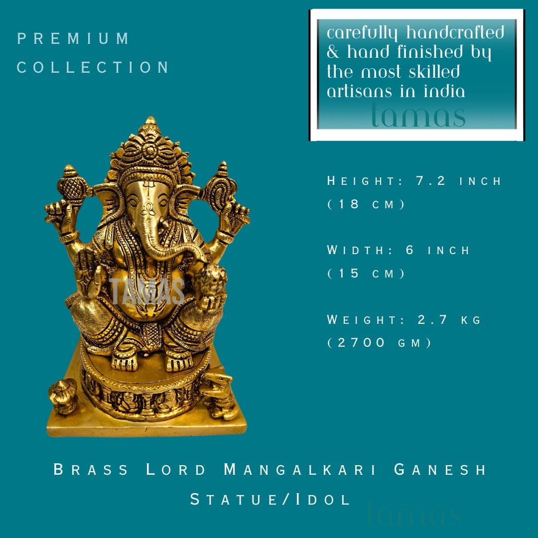 Brass Lord Ganesh Statue