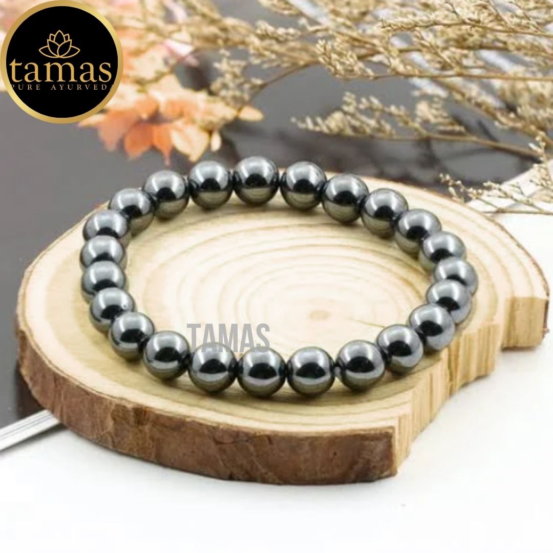 Tamas Hematite Healing Crystal Gemstone Stretchable Bracelet