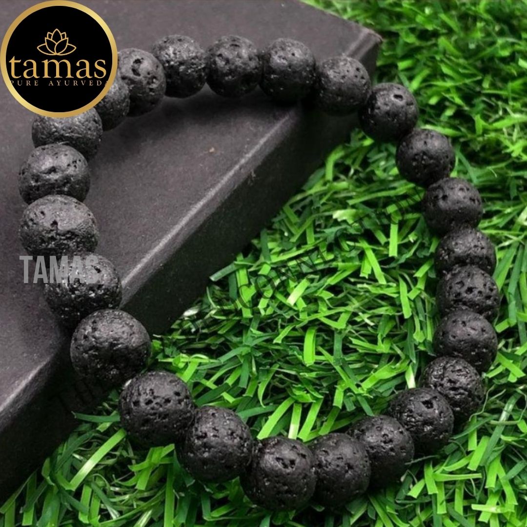 Lava Stone Healing Crystal Gemstone Stretchable Bracelet