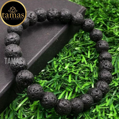 Tamas Lava Stone Healing Crystal Gemstone Stretchable Bracelet