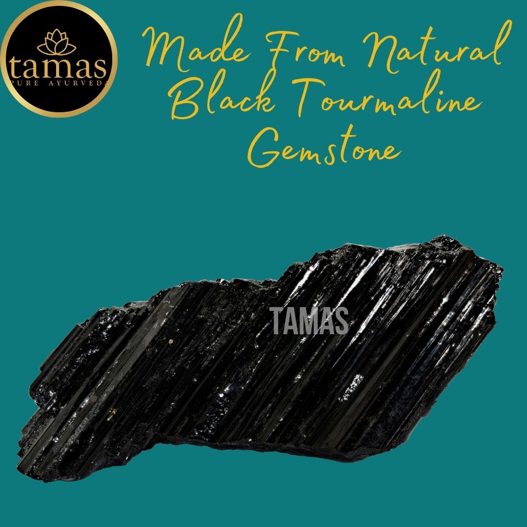Tamas Black Tourmaline Healing Crystal Stretchable Bracelet