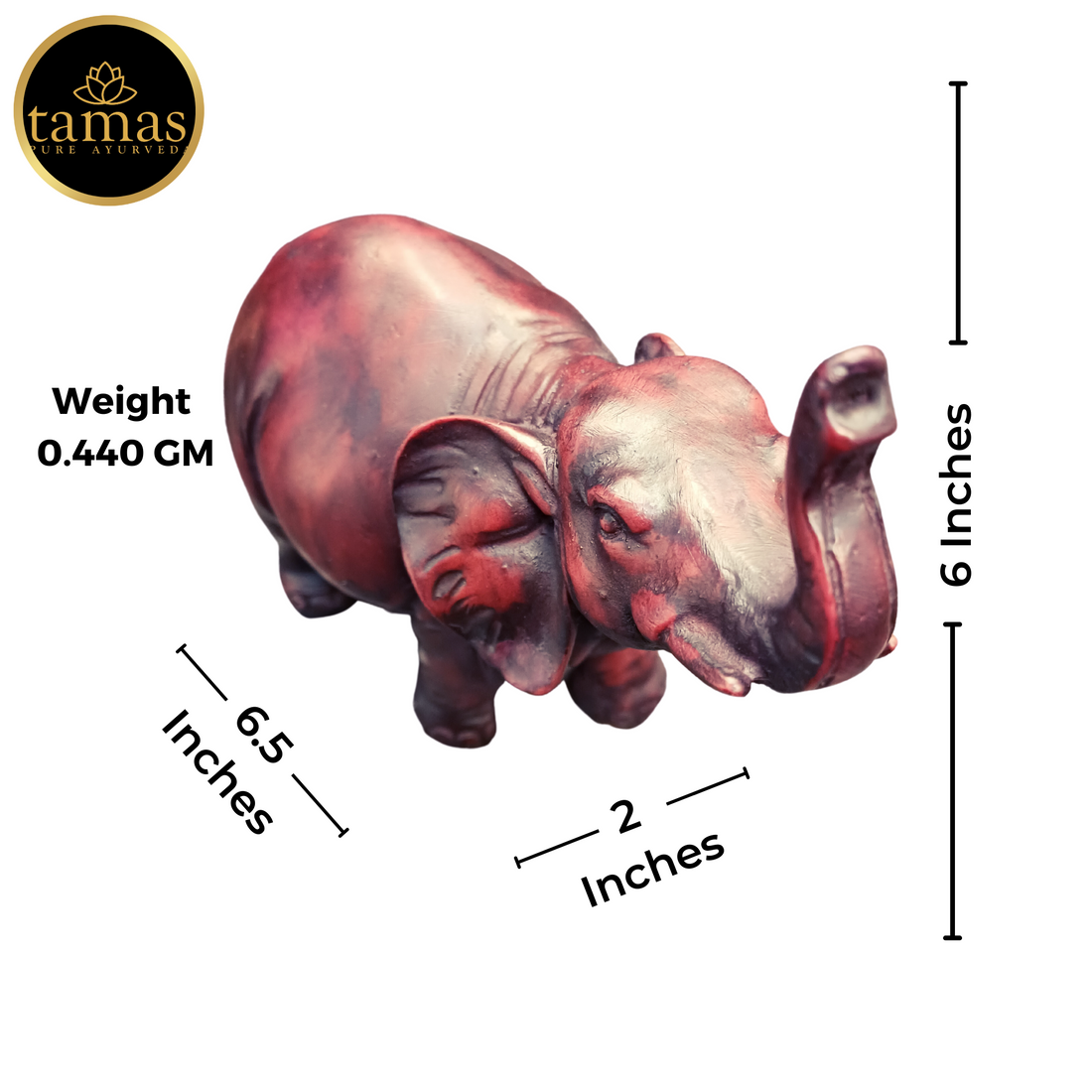 Tamas Elephant Poly Resin Statue (6 Inches)