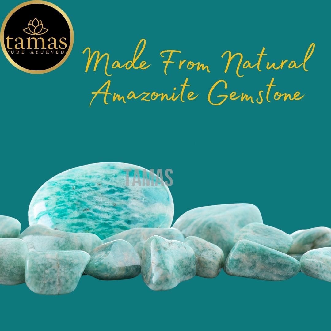 Tamas Amazonite Healing Crystal Stretchable Bracelet - Tamas: Luxury Indian Gifts