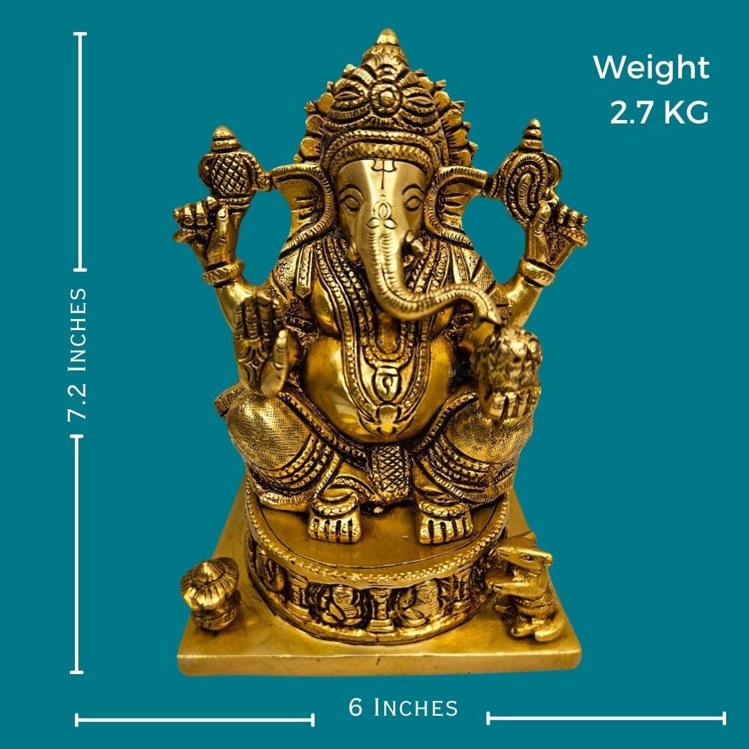 Brass Lord Ganesh Statue