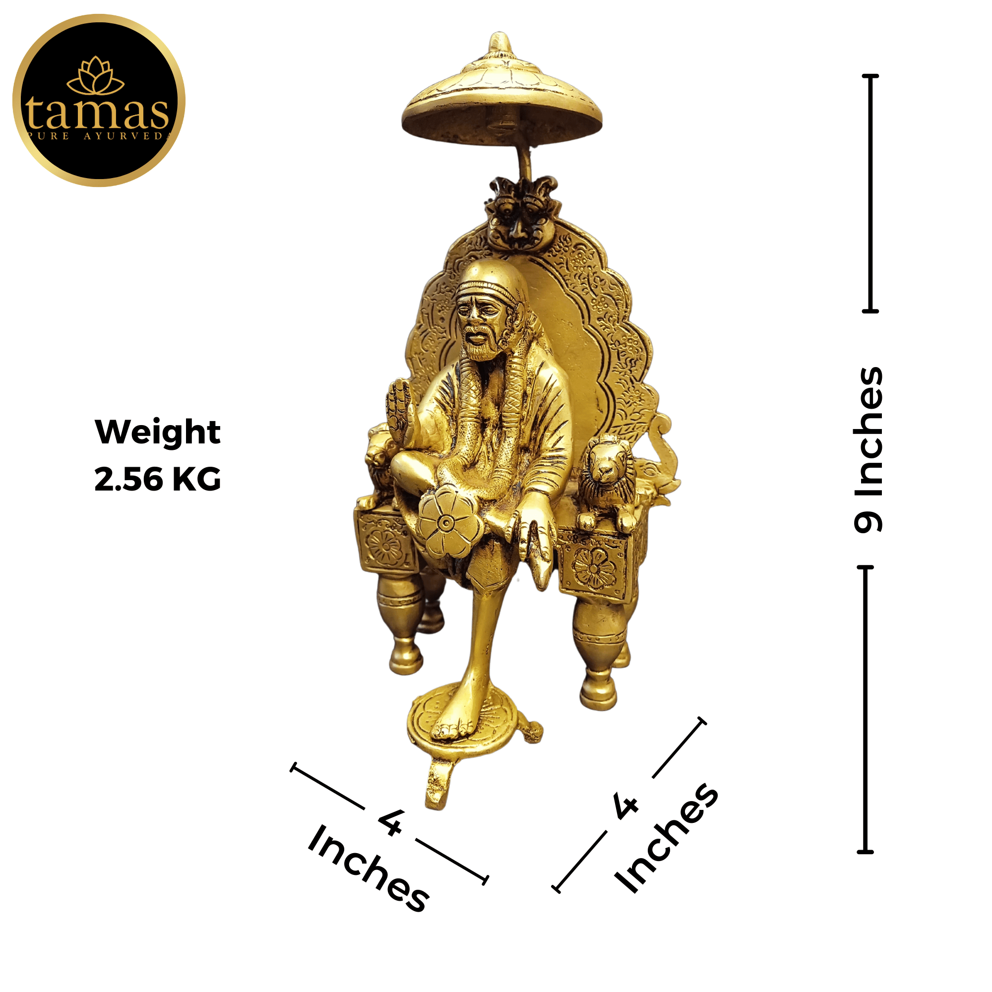 Tamas Brass Sai Baba Statue