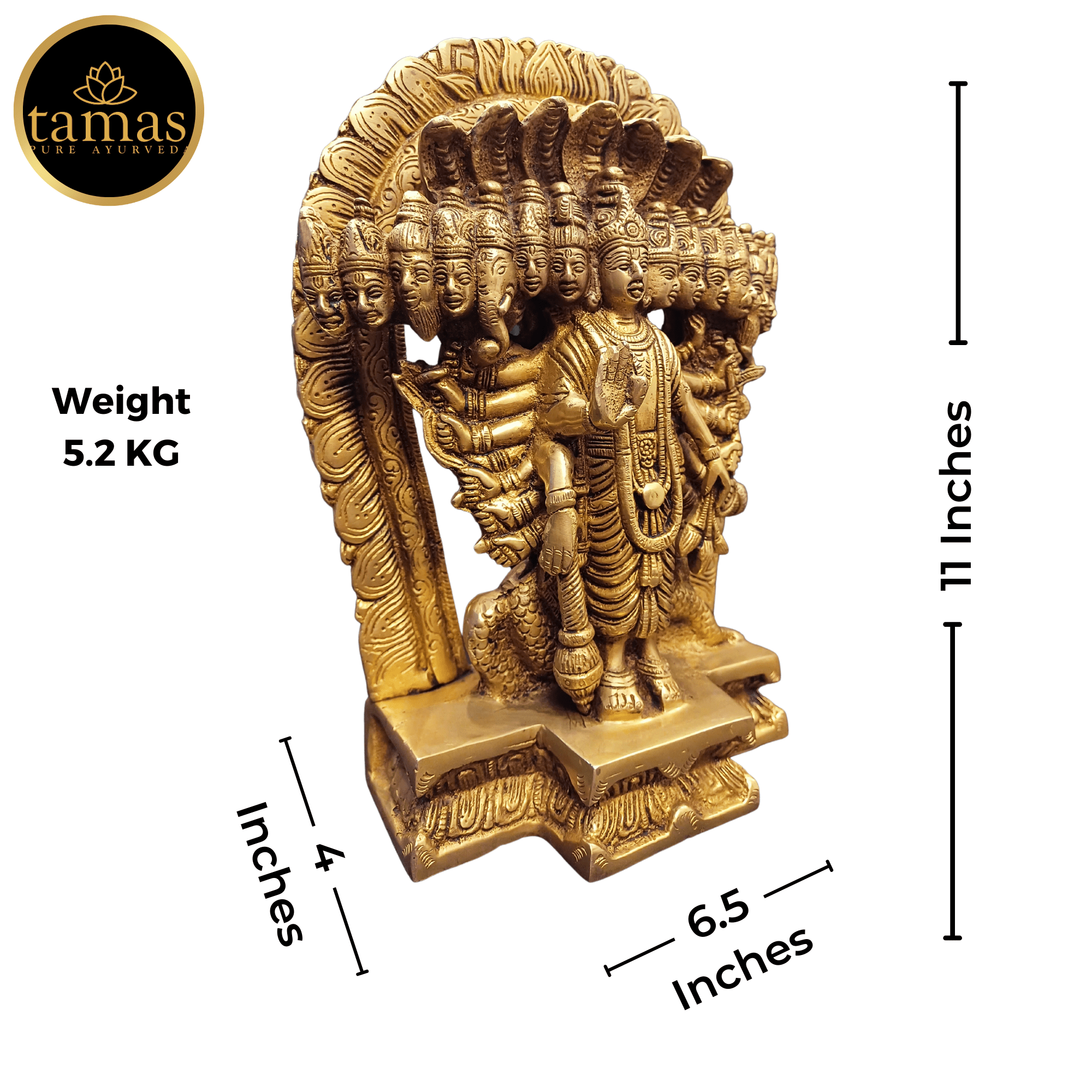 Brass Vishnu Ji Statue