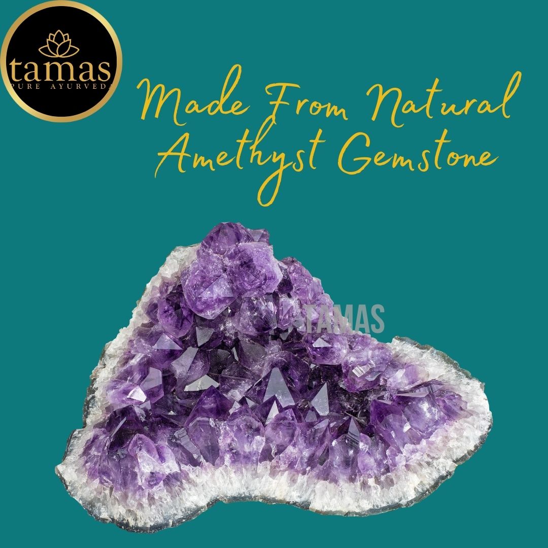 Tamas Amethyst Healing Crystal Gemstone Stretchable Bracelet