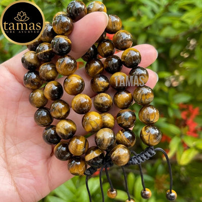 Tamas Tiger Eye B Pull Healing Crystal Gemstone Adjustable Bracelet