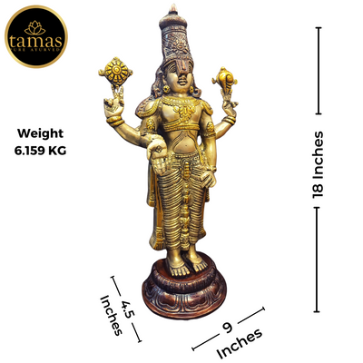 Tamas Brass Tirupati Bala Ji Statue (18 Inches)
