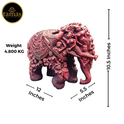 Tamas Elephant Poly Resin Statue (10.5 Inches)