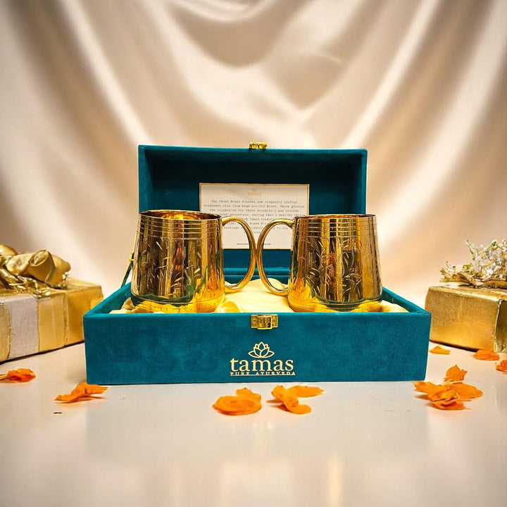Buy Premium Brass Bear Mug Gift Set 
