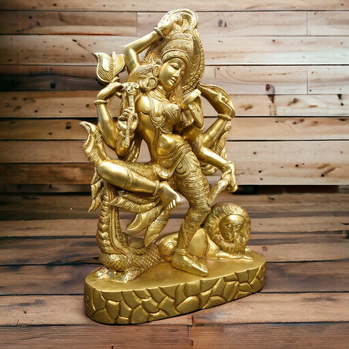 Tamas Brass Ardhanarishwara Statue (17 Inches)