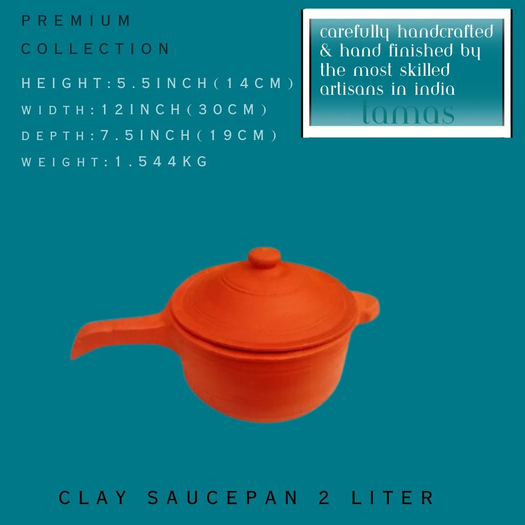 Natural Clay Big Saucepan