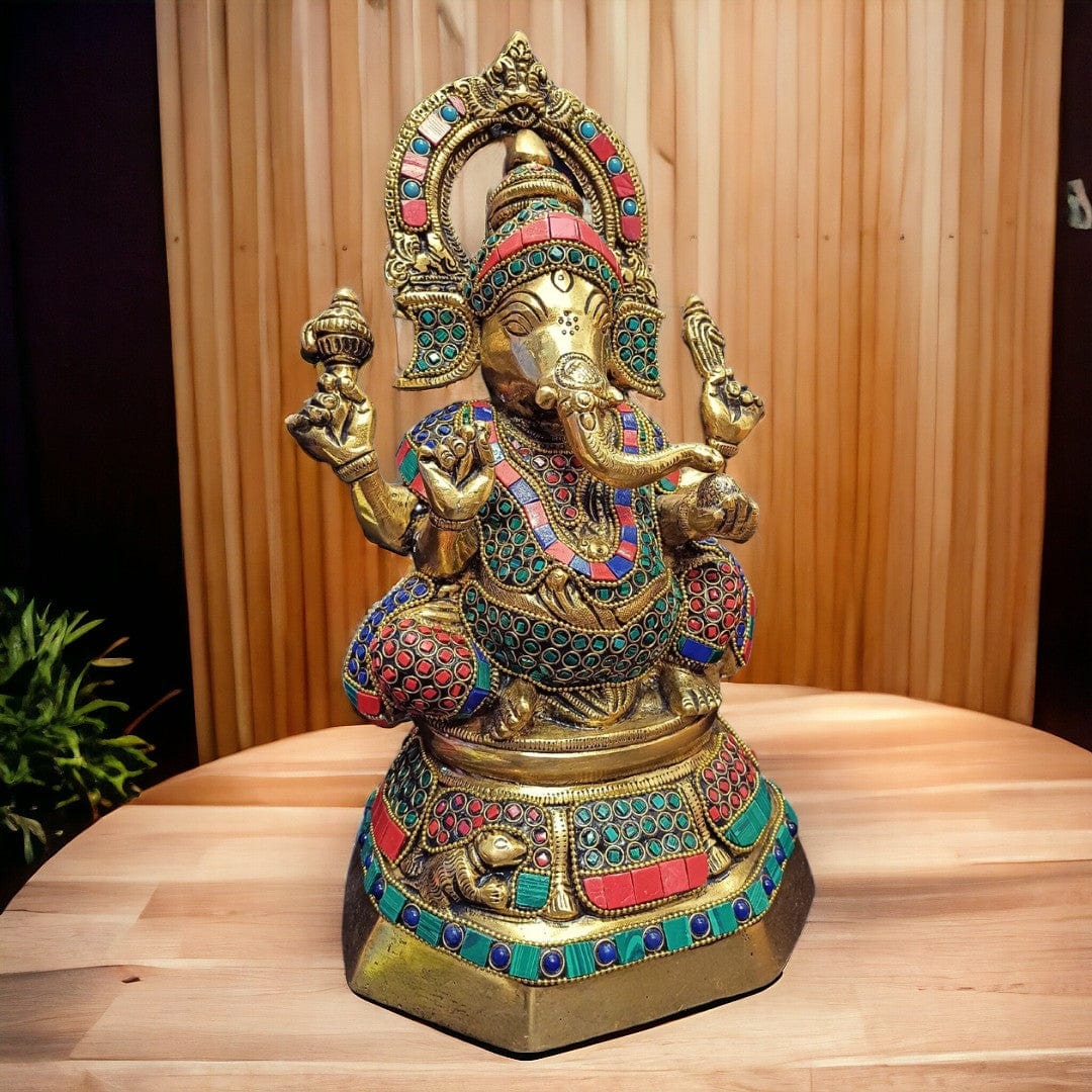Brass Ganesha Murti