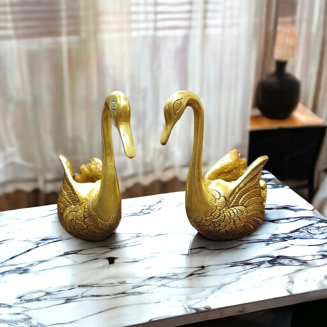 Buy Brass Swan Showpiece by Tamas – Elegant Gift with Premium Box