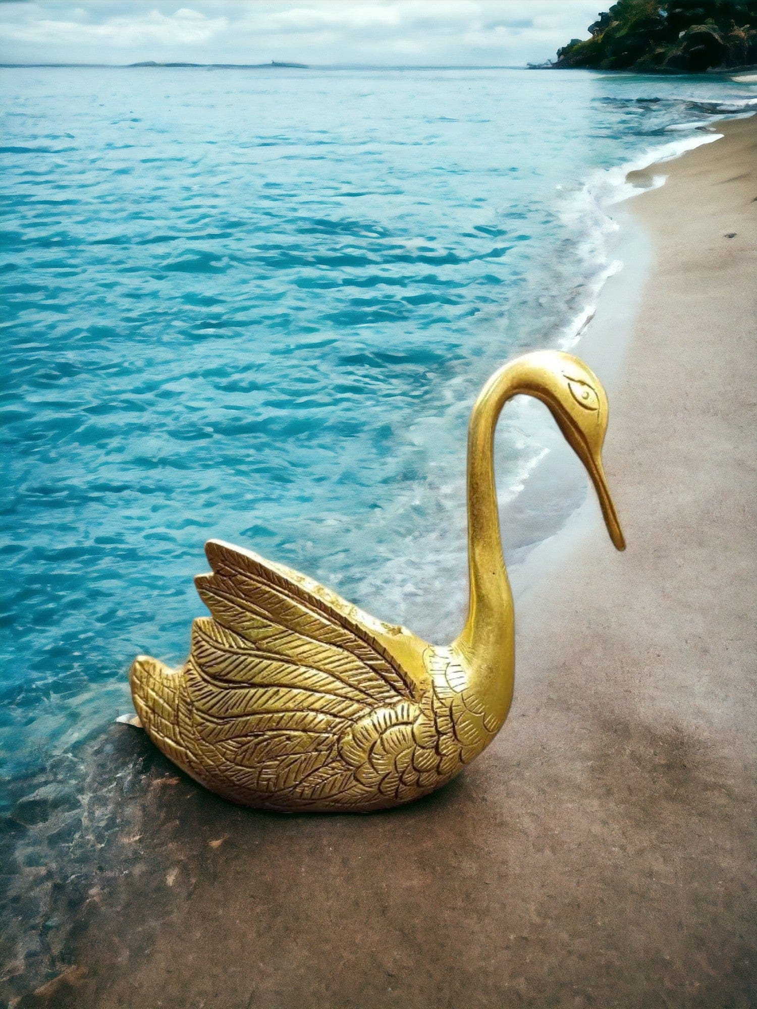 Buy Brass Swan Showpiece by Tamas – Elegant Gift with Premium Box