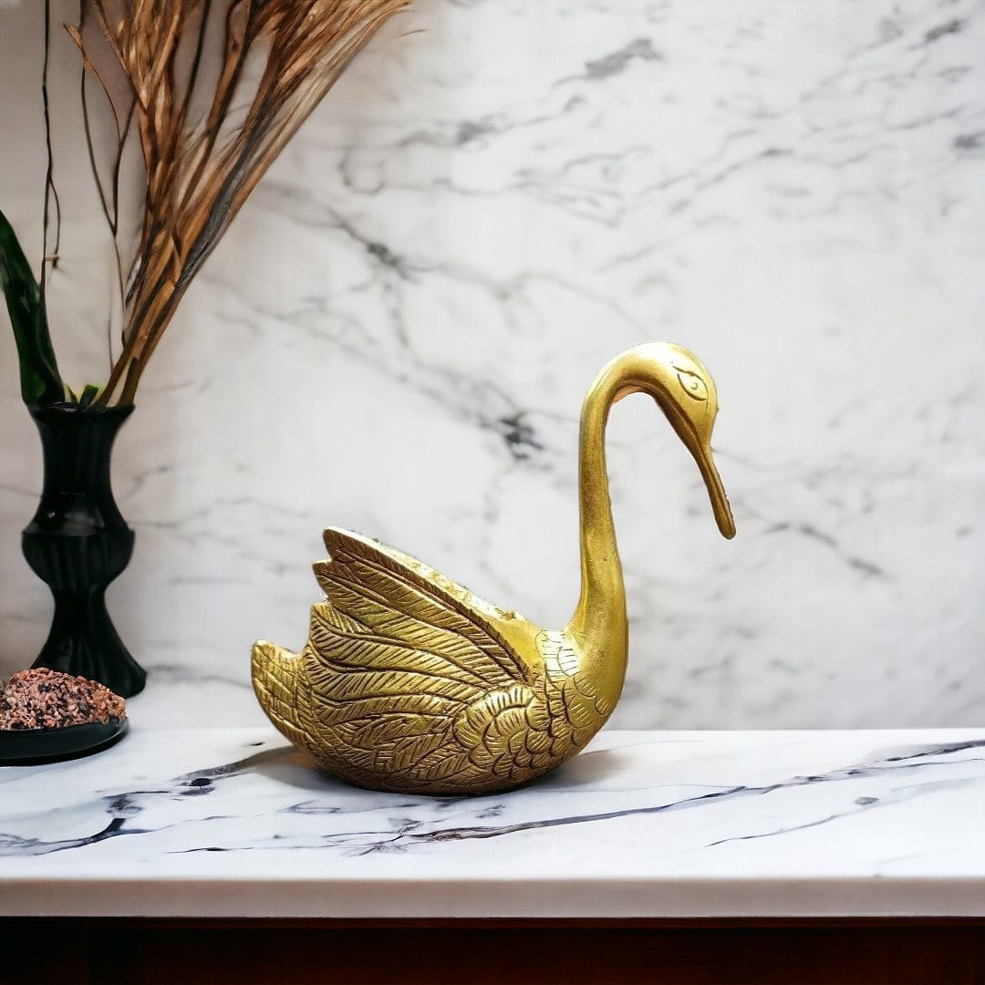 Buy Brass Swan Showpiece by Tamas – Elegant Gift with Premium Box