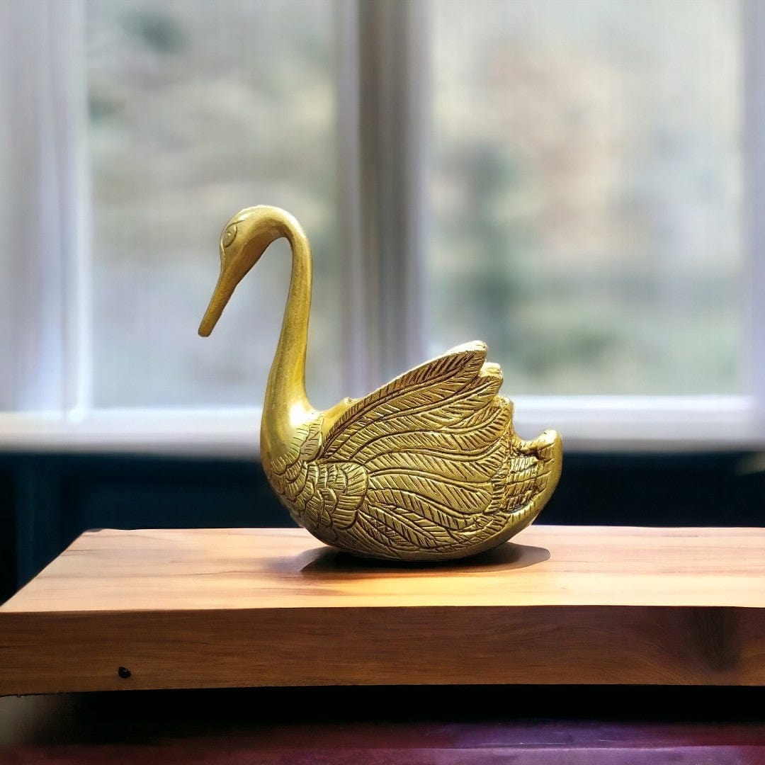 Buy Brass Swan Showpiece by Tamas – Elegant Gift with Premium Box