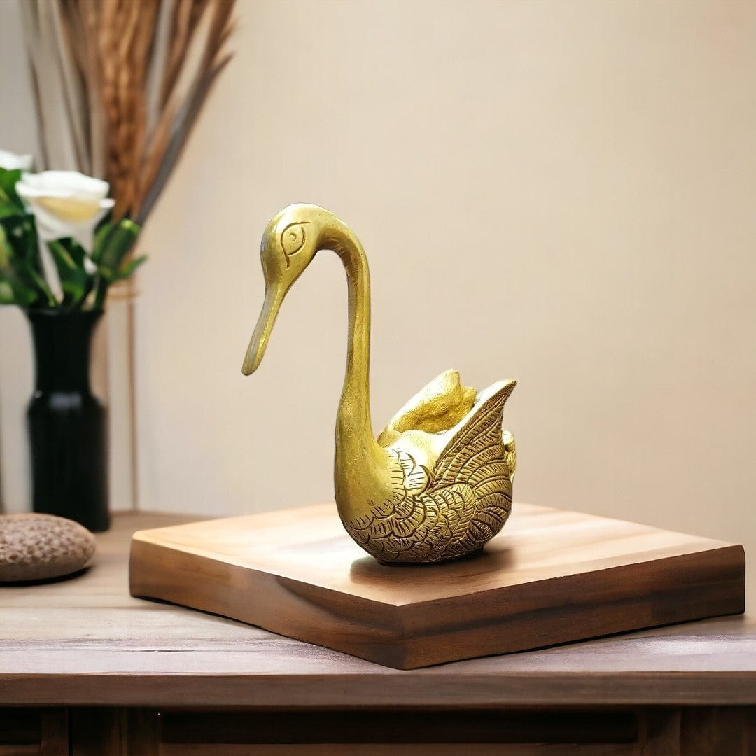 Buy Brass Swan Showpiece by Tamas – Elegant Gift with Premium Box